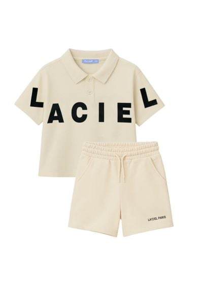 La’ciel Paris yaka detaylı krem takım