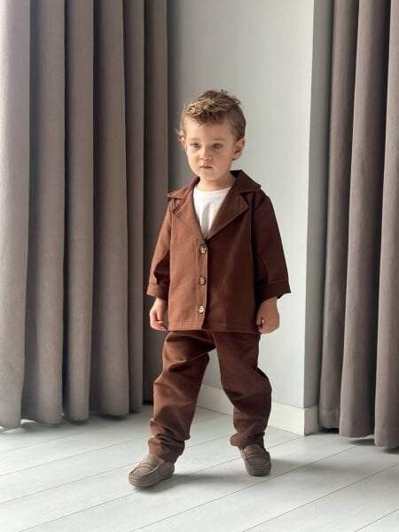 Dokuma 2li Takım kahve