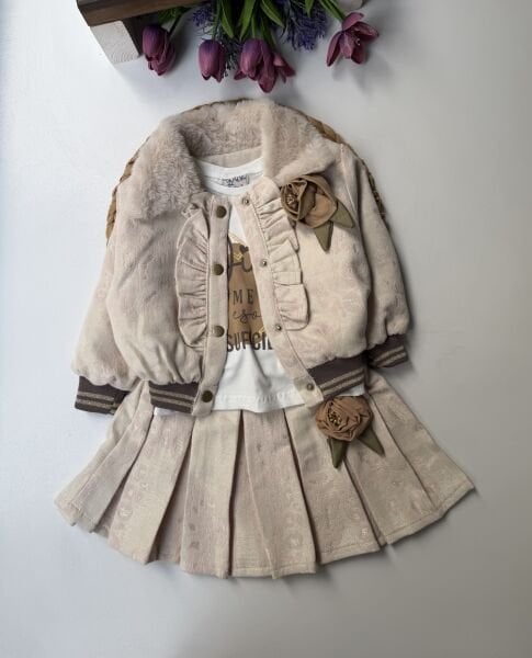 Çıkarılabilir güllü 3lü Set