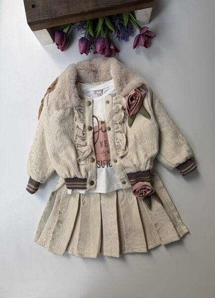 Çıkarılabilir güllü 3lü set