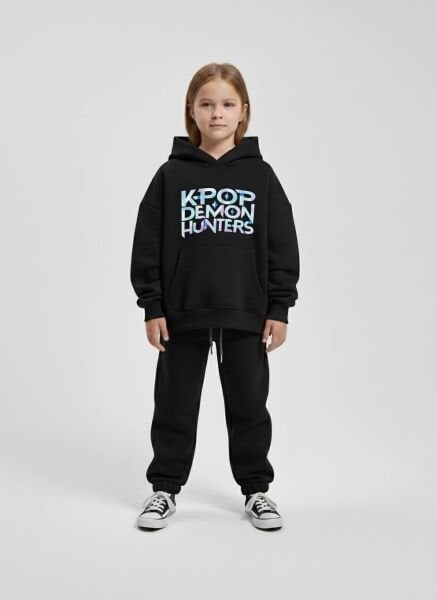 Oversize siyah takım