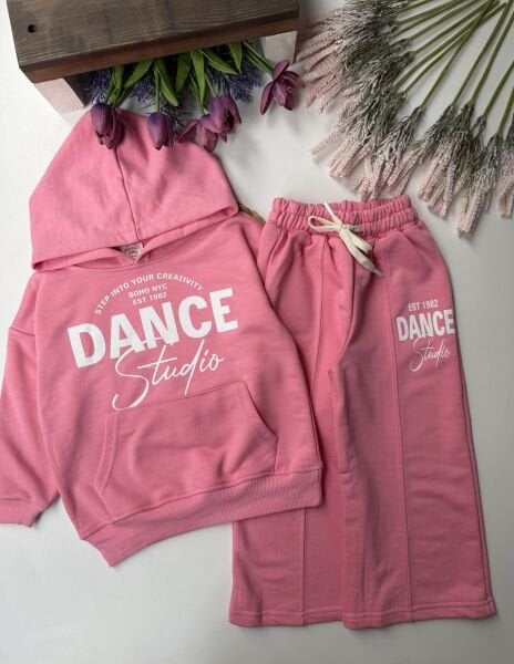 Dance baskılı İspanyol paça takım