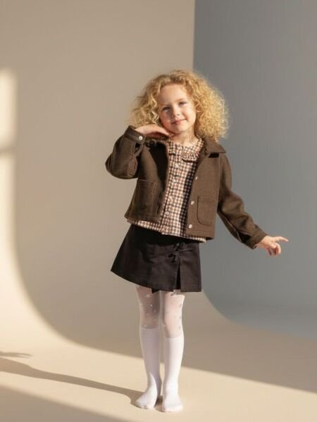 Kaşe ceket şort etekli 3lü Takım