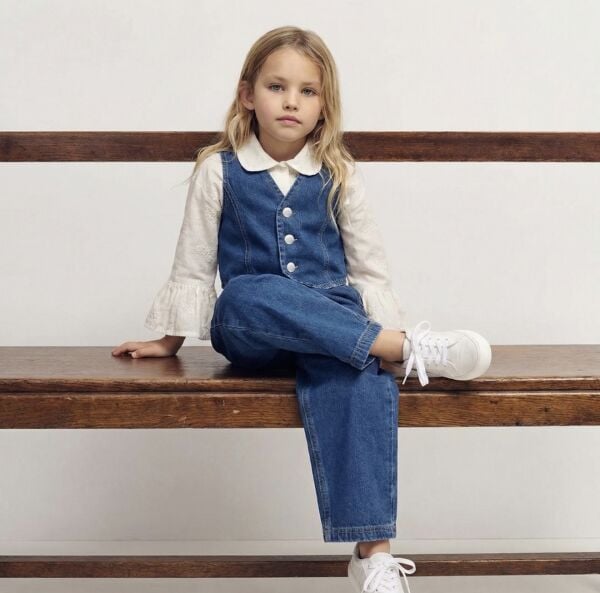 Denim yelek jean gömlek Takım