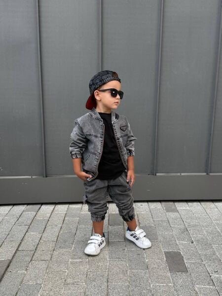 Denim 3lü set kombin Ön sipariş