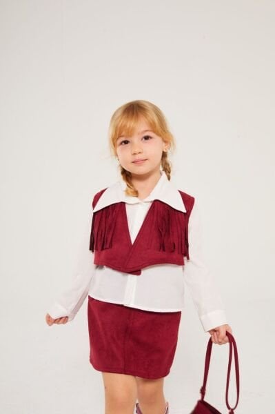 Kovboy takım 4 parça bordo