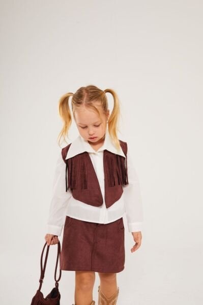 Kovboy takım 4 parça kahve