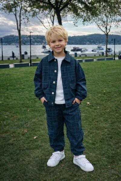 Gömlekli 3lü denim Takım