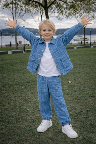 Gömlekli 3lü denim Takım