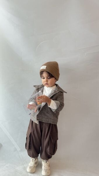 Kargo pantolon kaşe ceket 2li Takım