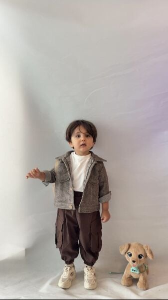 Kargo pantolon kaşe ceket 2li Takım