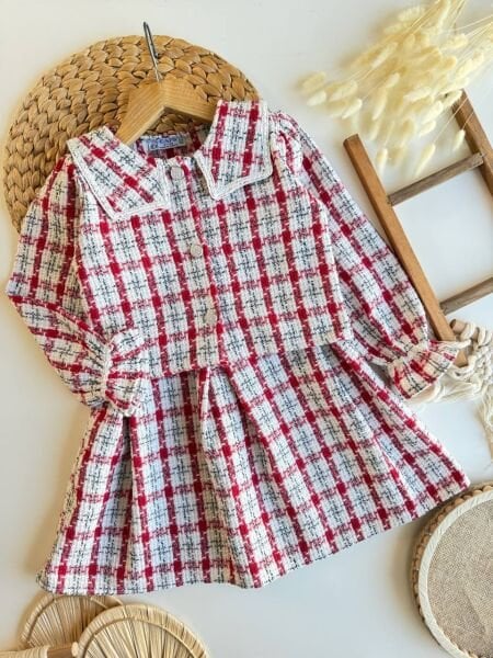 Ceket elbise takım kırmızı