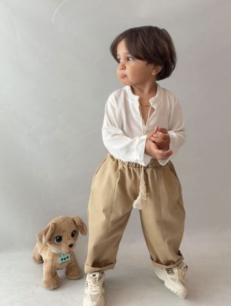 Şile bezi üst & Gabardin Pantolon