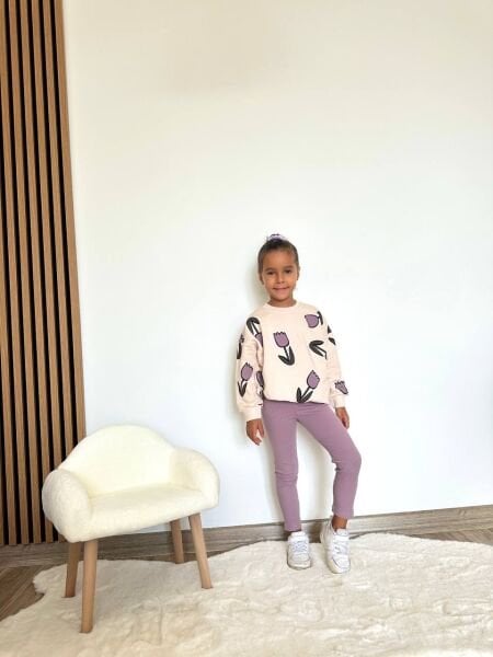 Çiçekli Mor takım