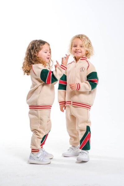 Sloganlı Fermuarlı unisex Takım