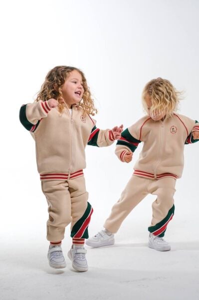 Sloganlı Fermuarlı unisex Takım