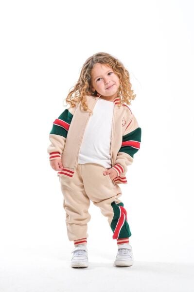Sloganlı Fermuarlı unisex Takım