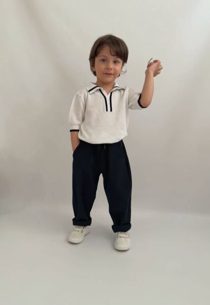Triko üst & Keten Pantolon Takım