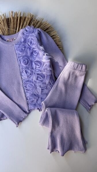 Kaşkorse çiçekli takım