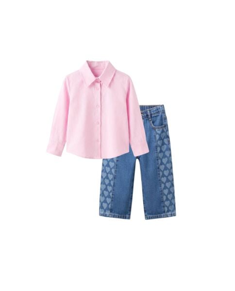 La’ciel Paris gömlekli denim takım