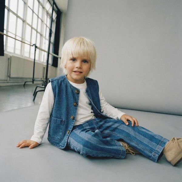 La’ciel Paris yelekli denim takım