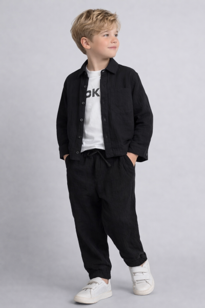 3lü müslin Takım siyah