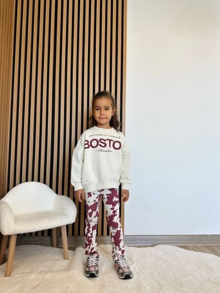 Baskılı fitilli taytlı takım