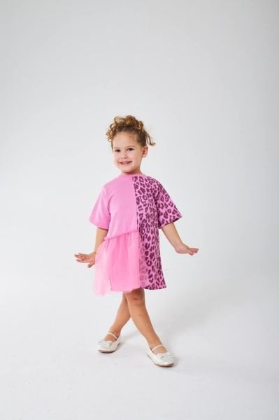 Tütülü elbise pembe