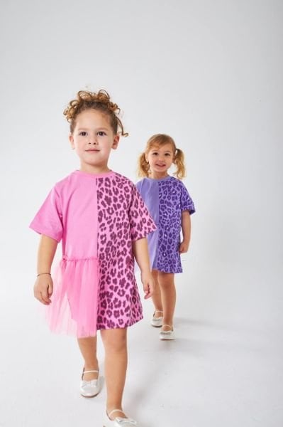 Tütülü elbise pembe