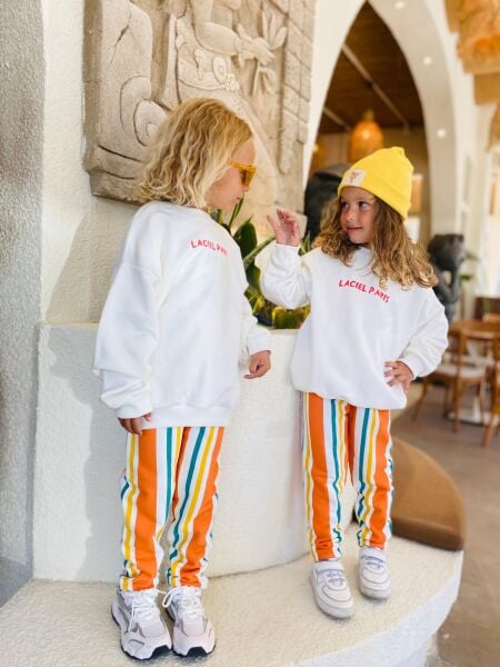 Unisex çizgili takım