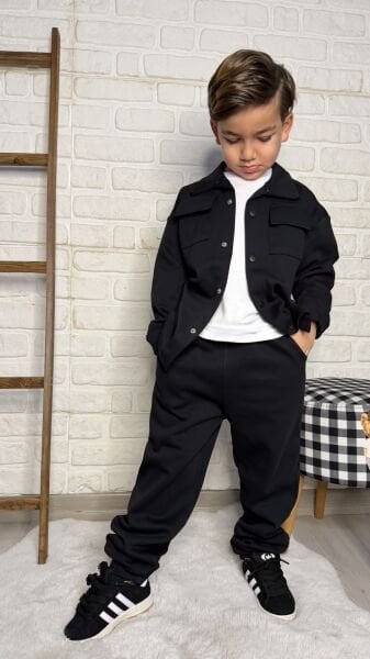 3lü cotton Takım siyah