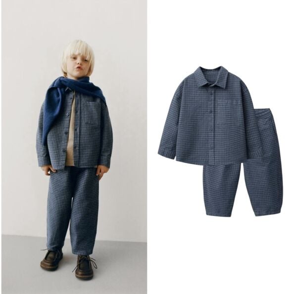 La’ciel Paris dokuma gömlekli takım