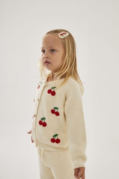 Kiraz desenli triko takım