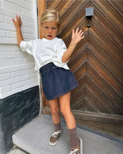 La’ciel Paris denim etekli takım