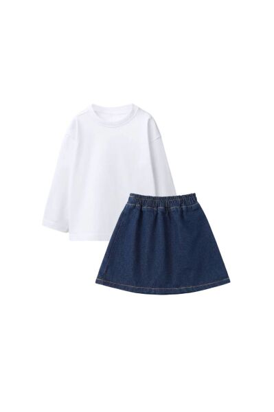 La’ciel Paris denim etekli takım