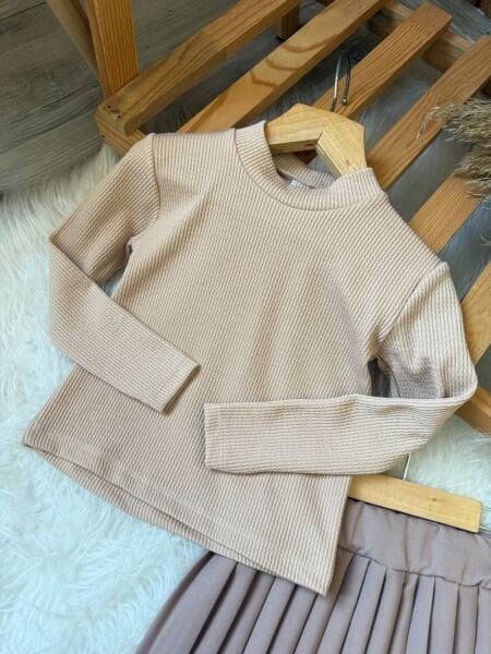 3lü yelek bluz etek set